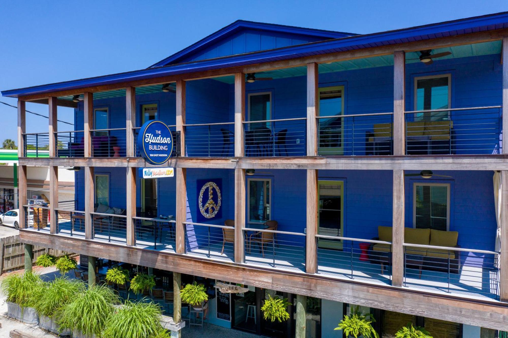 Folly Vacation Perfect Purple Palace Apt C Folly Beach Exterior photo